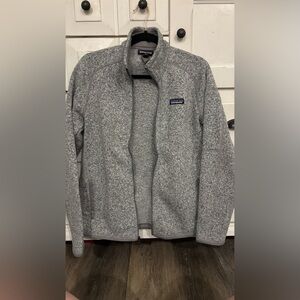 Patagonia Women’s Heather Gray Zip-Up Sweater